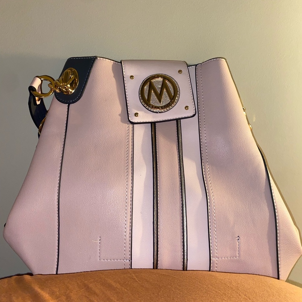 Mia K Collection - Pink and Gold - Women's Bag